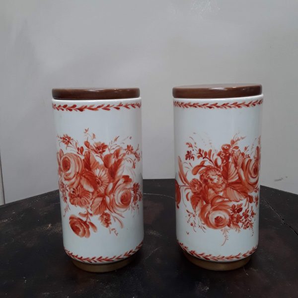 coppia barattoli ceramica bavaria