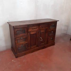 credenza bassa in teak