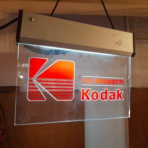 kodak insegna luminosa anni 80/90