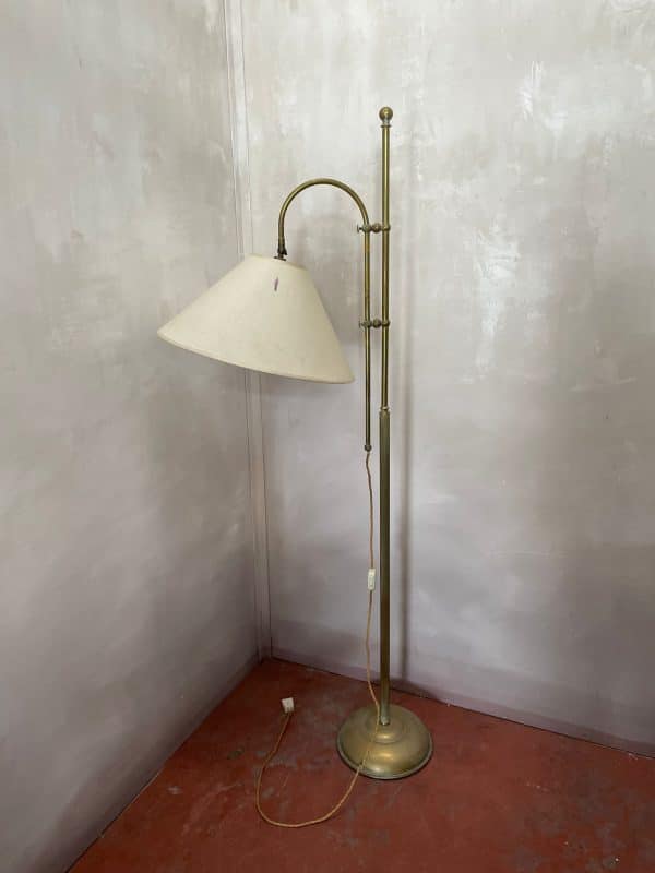 Lampada piantana in ottone anni 50
