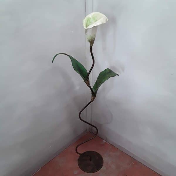 fiore decorativo ferro e cartapesta
