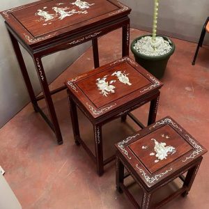 trittico tavolini arte cinese