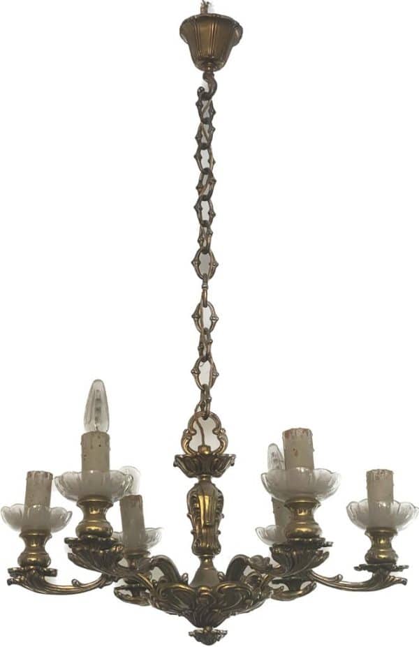 lampadario in bronzo