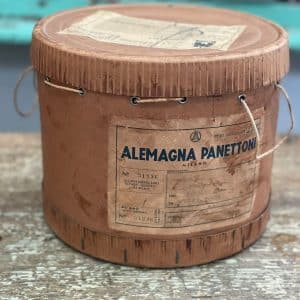 scatola pubblicitaria vintage