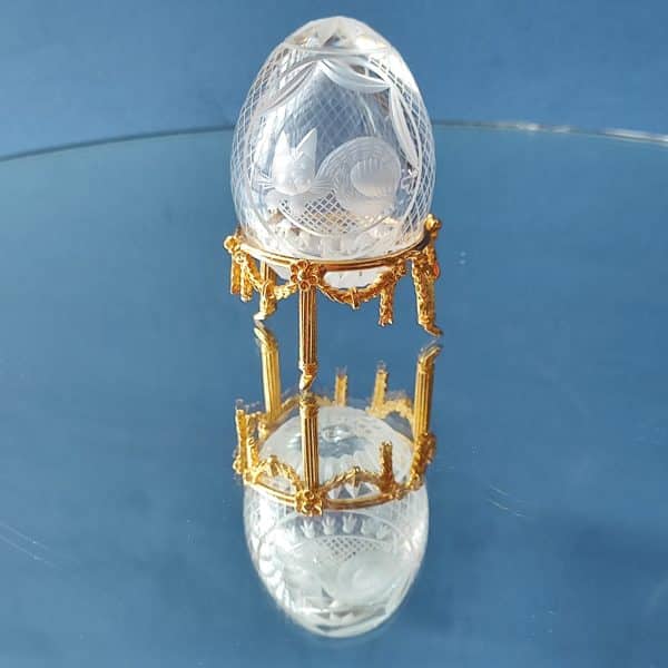 uovo cristallo Faberge gatto