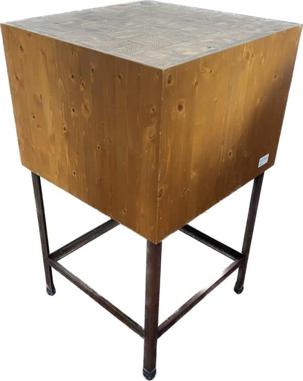 cubo legno e ferro multiuso