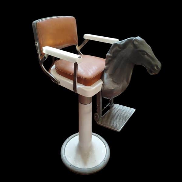 sedia da barbiere vintage bambino anni 60