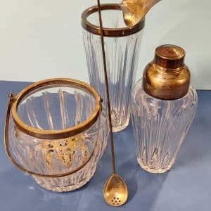 set da cocktail vintage in argento