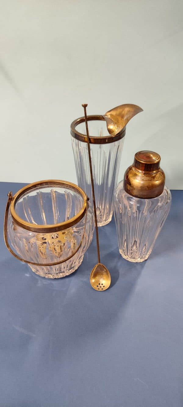 set da cocktail vintage in argento