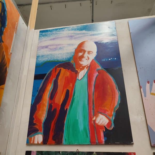 Quadro retouche Paolo Cevoli artista E. Zangheri