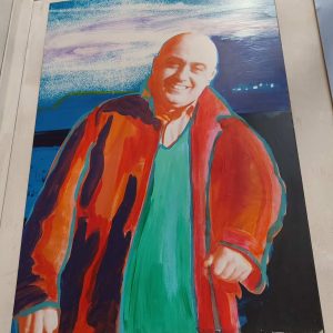 Quadro retouche Paolo Cevoli artista E. Zangheri